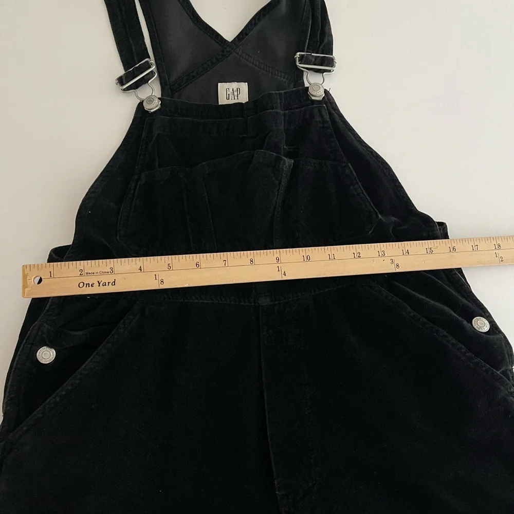 Vintage Gap Kids Cotton Velvet Overalls Black XXL